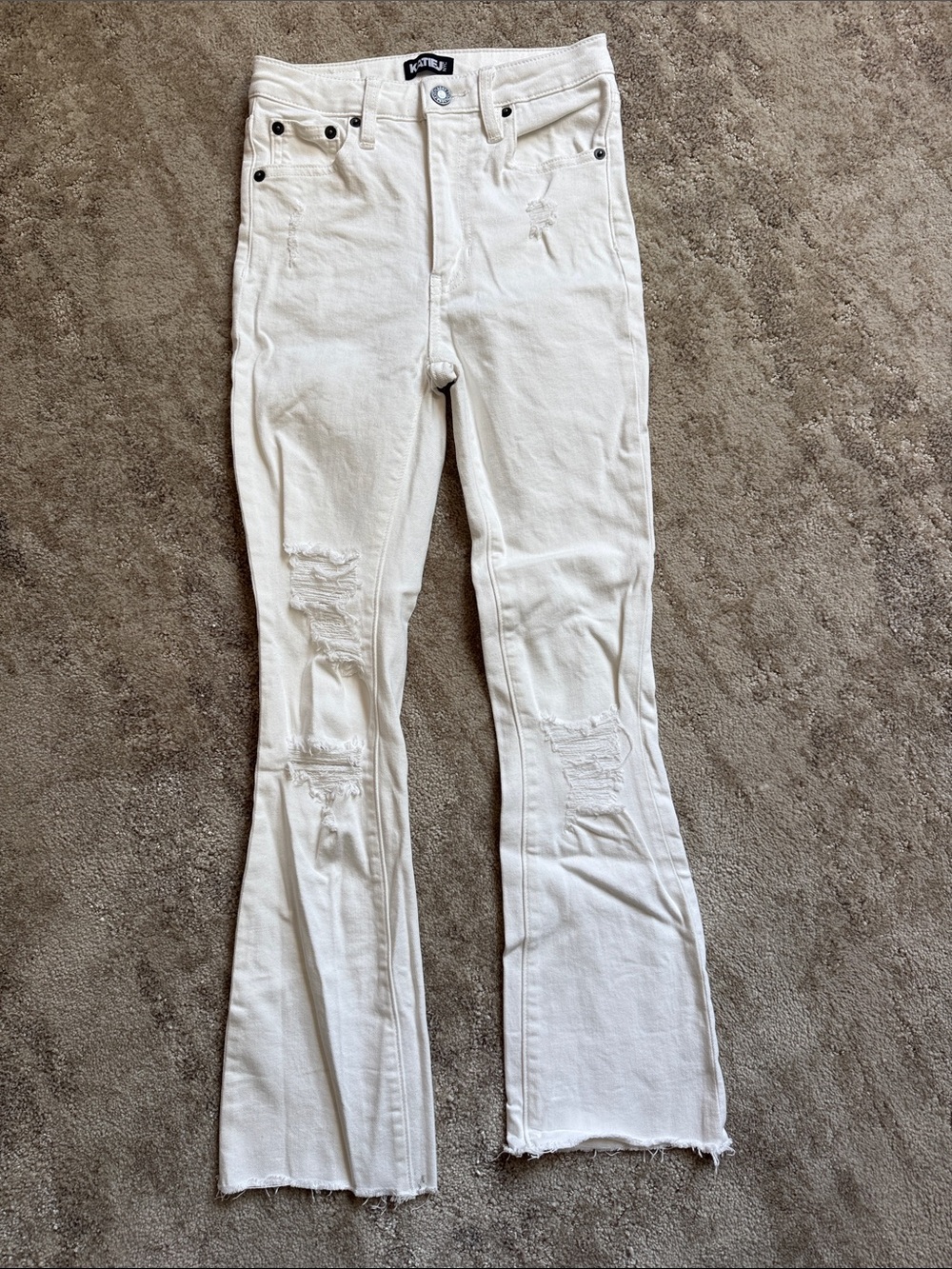 Katie J NYC Tween LA Stretch Jeans - White size 12